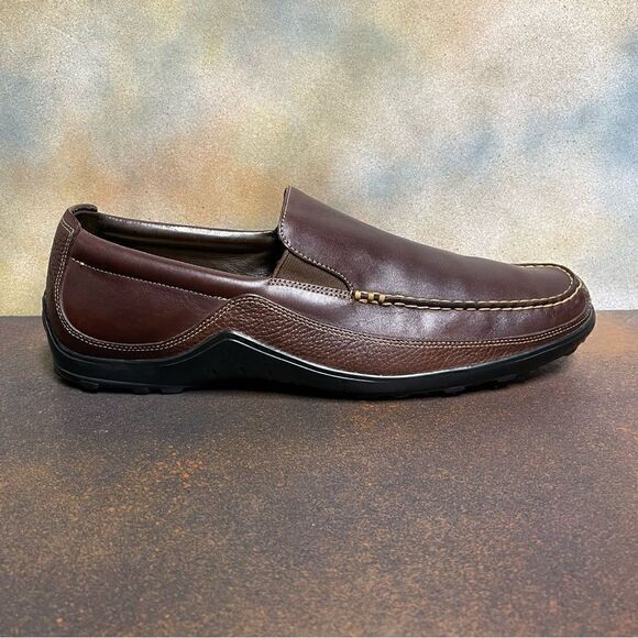 Cole Haan 161 C04059 C8 Tucker Venetian Men's Brown Leather Loafers Size 13M - Picture 6 of 16